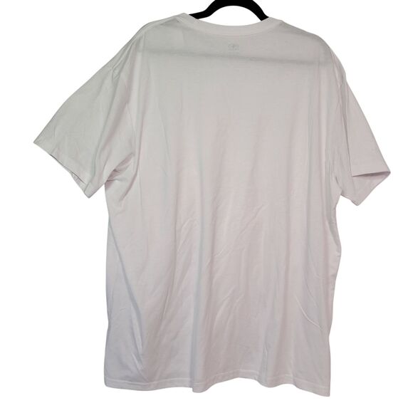 Athletic Works Men's White Pocket Crewneck T-Shirt Short Sleeve Casual Size 2XL - Picture 2 of 10